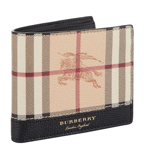 burberry haymarket check wallet with chain|Burberry wallet men's sale.